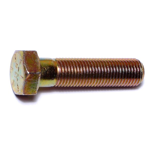 Midwest Fastener Grade 8, 3/8"-24 Hex Head Cap Screw, Zinc Yellow Steel, 1-1/2 in L, 50 PK 00859 - main